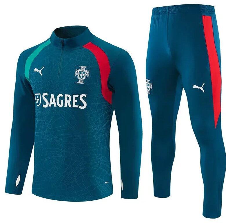 AAA Quality Portugal 26/27 Tracksuit - Navy Blue